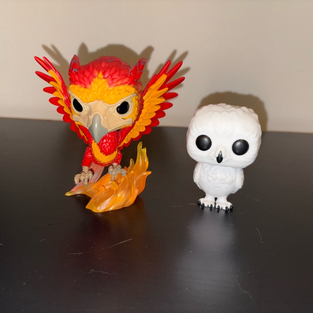 Harry Potter Fawkes and Hedwig Funko Pop Figurines